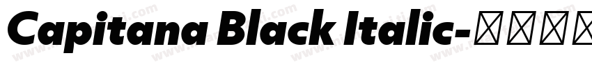 Capitana Black Italic字体转换